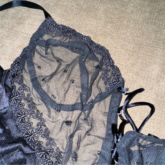 Vintage Intimates Navy Blue Bodysuit / Teddy, Style 9747, Size 34 - Picture 5 of 14